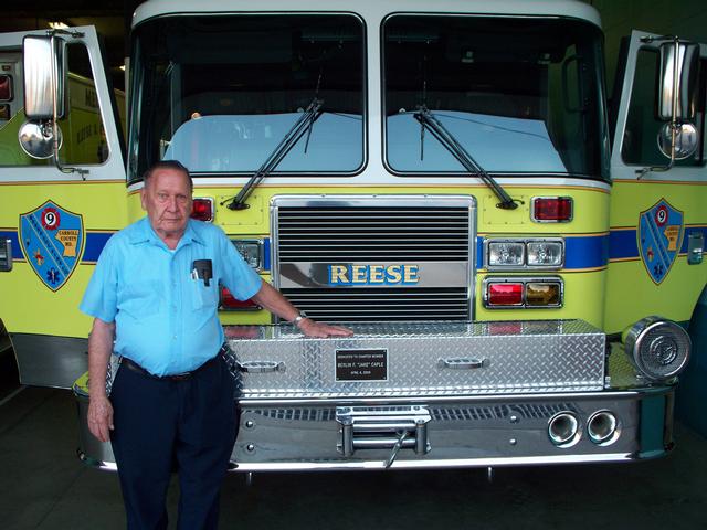 Charter Member/Past Chief                    Berlin F. &quot;Jake&quot; Caple