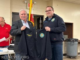 Commissioner Kenneth Kiler (L) with Chief Andrew Wooden (R)