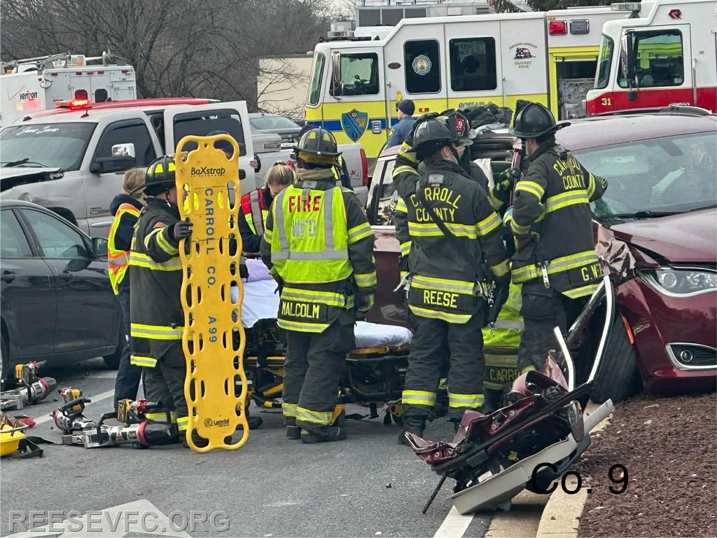 Reese assists on Vehicle Collision with Rescue - Reese & Community Fire ...